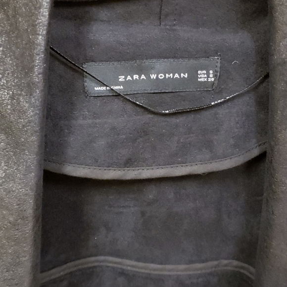 NWOT Zara Faux Suede Vest - Picture 5 of 6